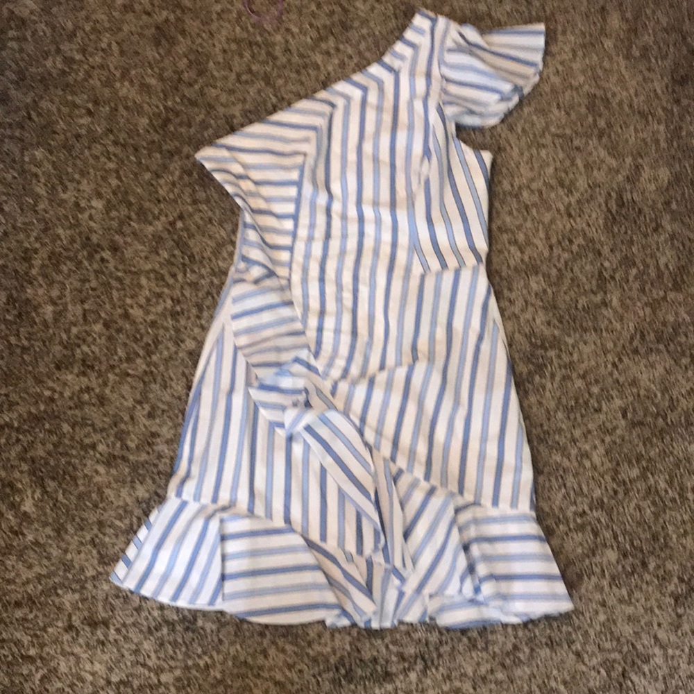 Parker size 6 one shoulder dress